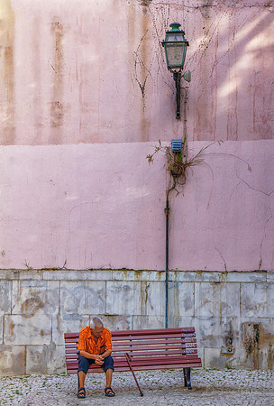 Man On A Lisbon Bench