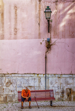 Man On A Lisbon Bench