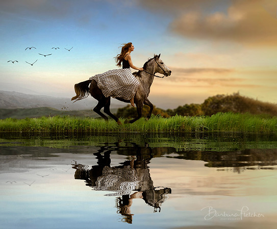 Riding Toward the Sunset